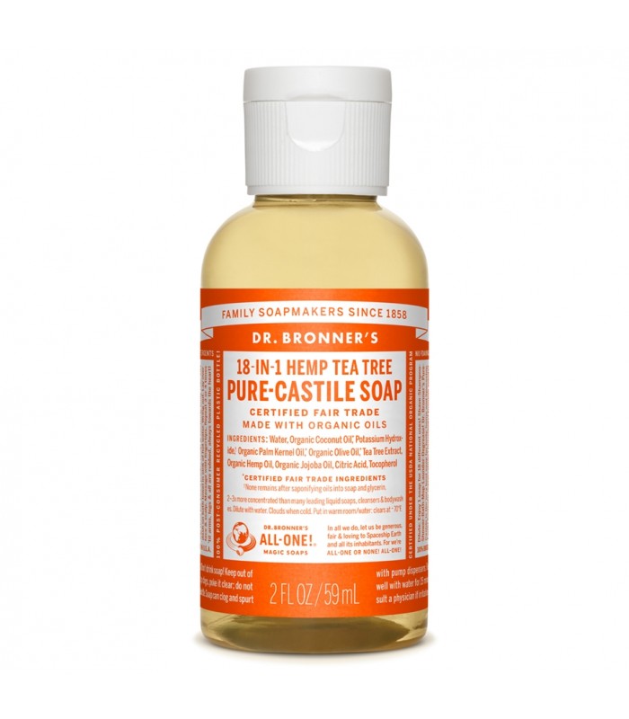 Dr Bronner's TEA TREE Pure-Castile Liquid Soap 2 oz